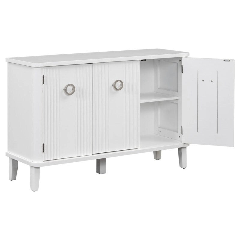 47.2W Solid Wood Cabinet with Three Doors