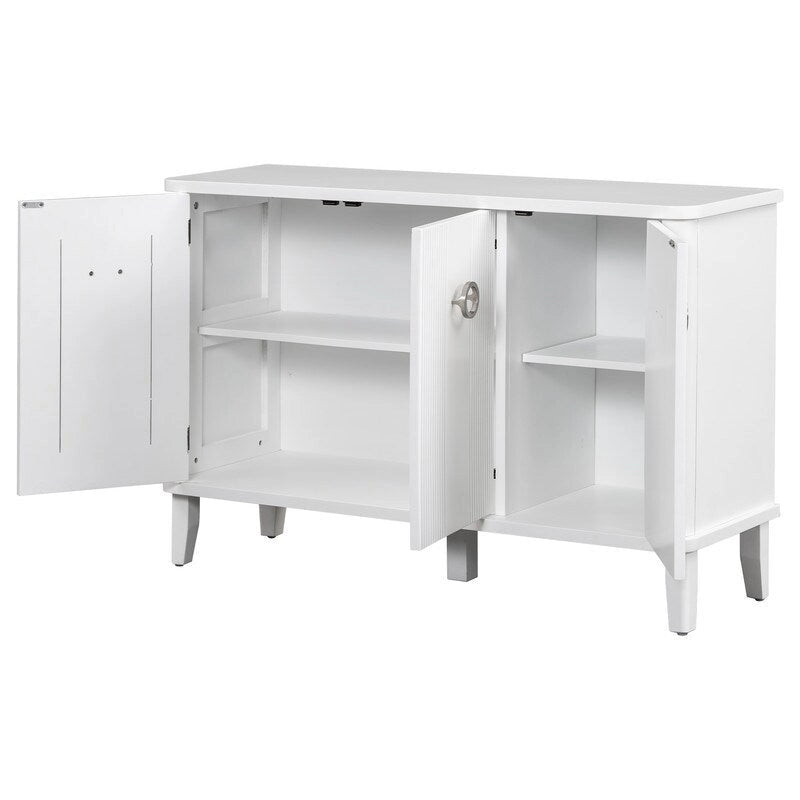 47.2W Solid Wood Cabinet with Three Doors
