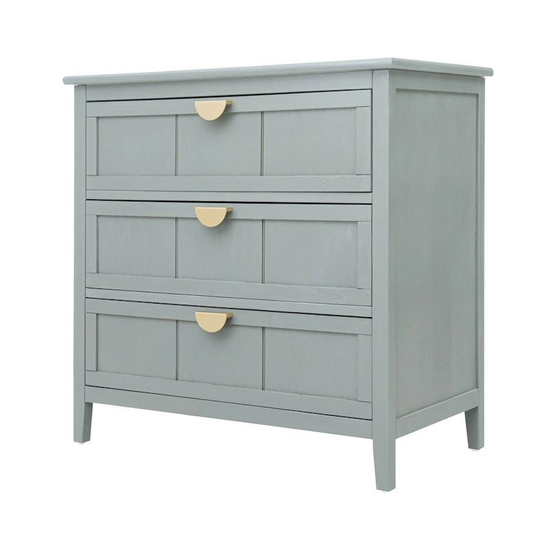 Three Drawer MDF Cabinet with Woodgrain Finish