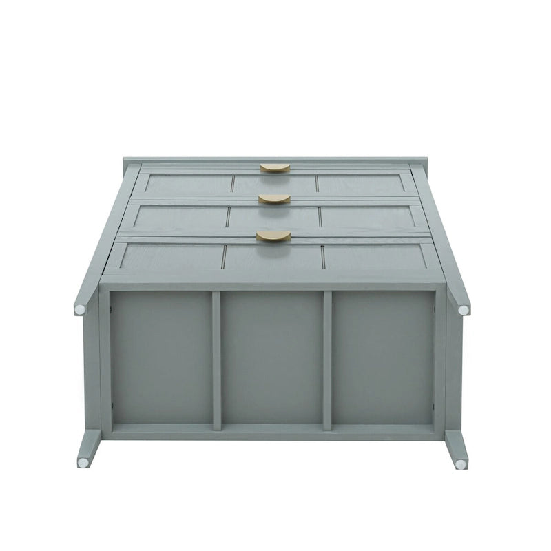 Three Drawer MDF Cabinet with Woodgrain Finish