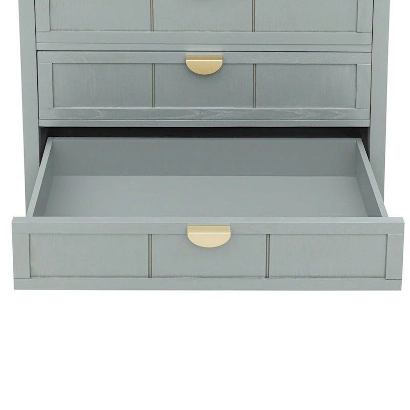 Three Drawer MDF Cabinet with Woodgrain Finish