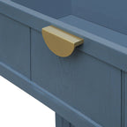 MDF-Schrank mit drei Schubladen und Holzmaserungsoptik