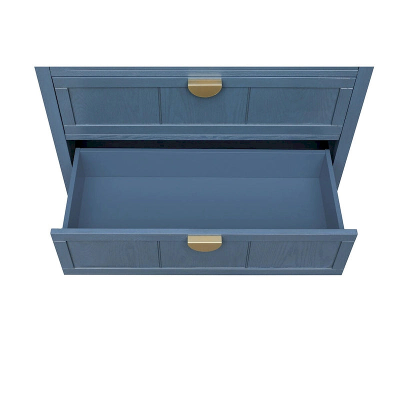 Three Drawer MDF Cabinet with Woodgrain Finish