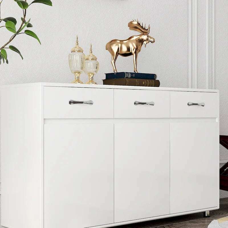 Sideboard Cabinet with 3 Doors and 3 Drawers Buffet Cabinet for LIving Room