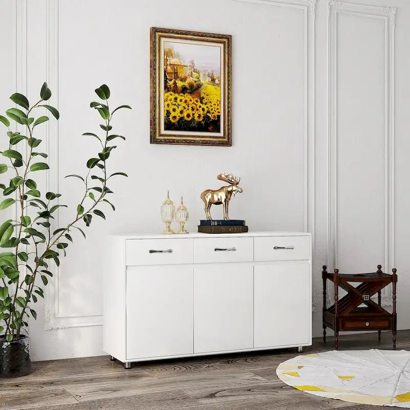 Sideboard Cabinet with 3 Doors and 3 Drawers Buffet Cabinet for LIving Room