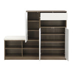 2-in-1 Shoe Storage Bench & Shoe Cabinets,Multi-functional Shoe Rack