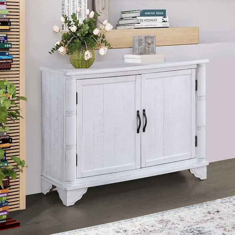 40 Console Table with Storage Shelf, Retro Entryway Table with Adjustable Storage Shelf, Sofa Couch Table for Hallway