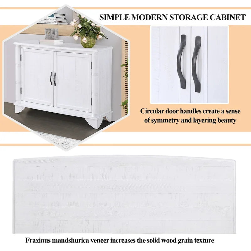 40 Console Table with Storage Shelf, Retro Entryway Table with Adjustable Storage Shelf, Sofa Couch Table for Hallway
