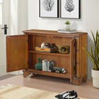 40 Console Table with Storage Shelf, Retro Entryway Table with Adjustable Storage Shelf, Sofa Couch Table for Hallway