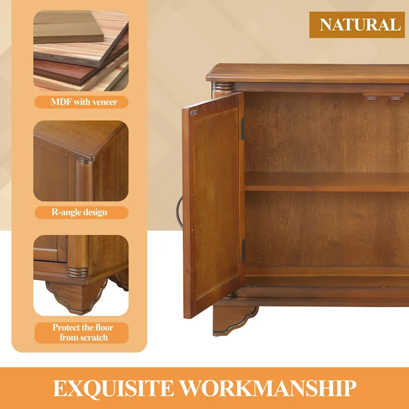 40 Console Table with Storage Shelf, Retro Entryway Table with Adjustable Storage Shelf, Sofa Couch Table for Hallway