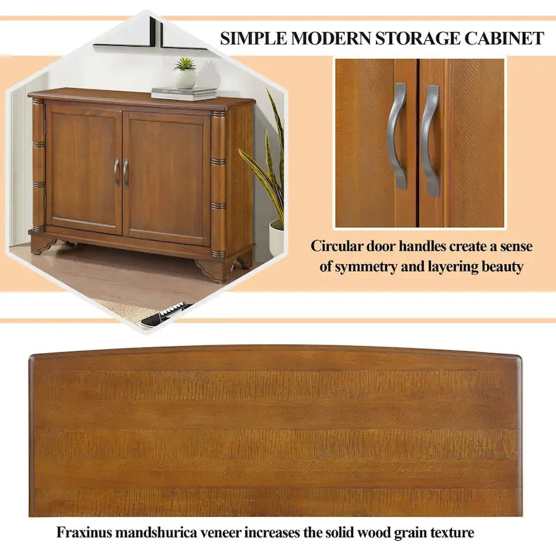 40 Console Table with Storage Shelf, Retro Entryway Table with Adjustable Storage Shelf, Sofa Couch Table for Hallway