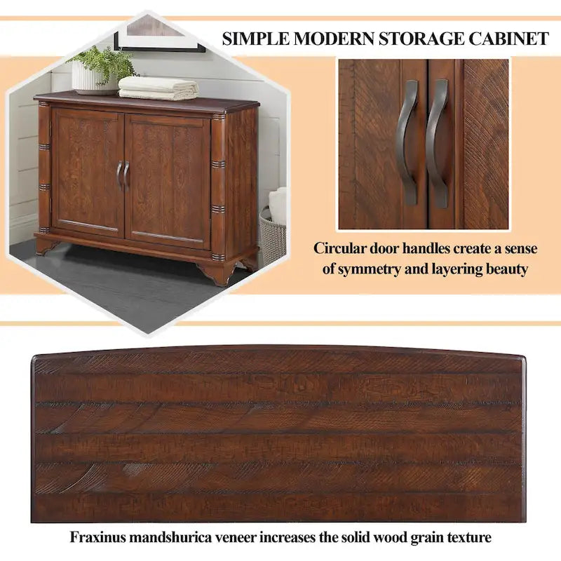 40 Console Table with Storage Shelf, Retro Entryway Table with Adjustable Storage Shelf, Sofa Couch Table for Hallway