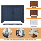 40 Console Table with Storage Shelf, Retro Entryway Table with Adjustable Storage Shelf, Sofa Couch Table for Hallway