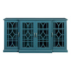 Wooden TV Stand, Sideboard Buffet, Storage Cabinet with 4 Doors