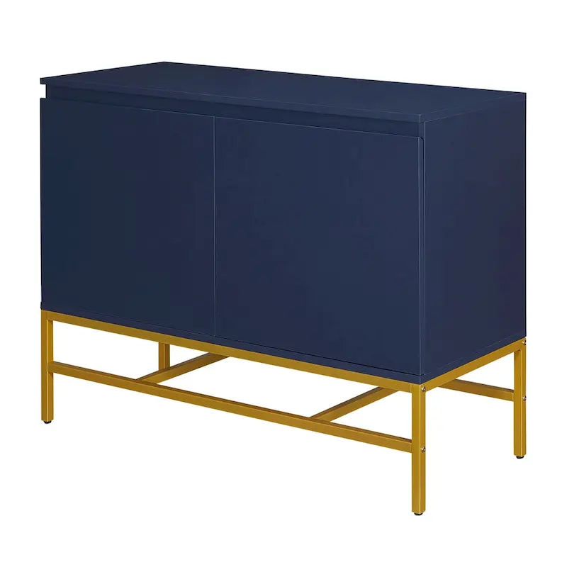 Two Door Sideboard with Gold Metal Legs