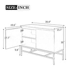 Two Door Sideboard with Gold Metal Legs
