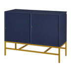 Two Door Sideboard with Gold Metal Legs