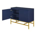 Two Door Sideboard with Gold Metal Legs