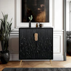 Modern Glam 2-Door Accent Sideboard Entryway Cabinet Storage Dining Room Buffets Credenza Living room