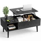 Lift Top Coffee Storage Wood Tables with Hidden Compartment Small Dining Desk for Home Living Room Office
