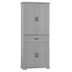 Freestanding Bathroom Cabinet with Doors Wooden Entryway Storage Cabinet
