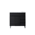 32 inch MDF black bathroom cabinet with sink - 32*32*20.4