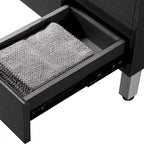 32 inch MDF black bathroom cabinet with sink - 32*32*20.4