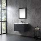 32 inch MDF black bathroom cabinet with sink - 32*32*20.4
