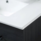 32 inch MDF black bathroom cabinet with sink - 32*32*20.4