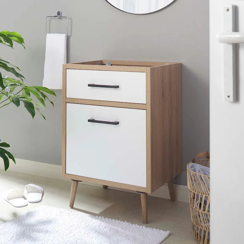 24 Bathroom Vanity Cabinet - Sink Basin Not Included