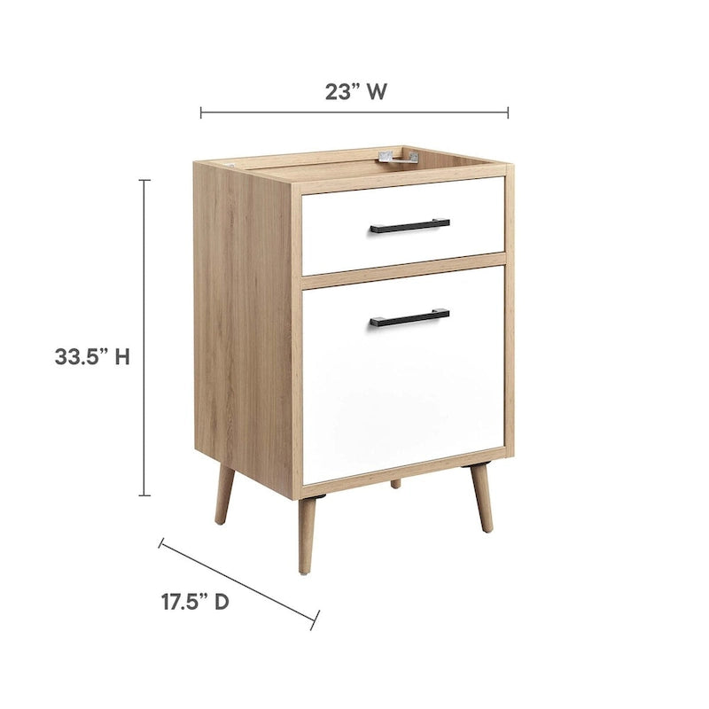 24 Bathroom Vanity Cabinet - Sink Basin Not Included