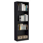 Home Bookcase 4-Shelf, Display Unit for Books and Decor